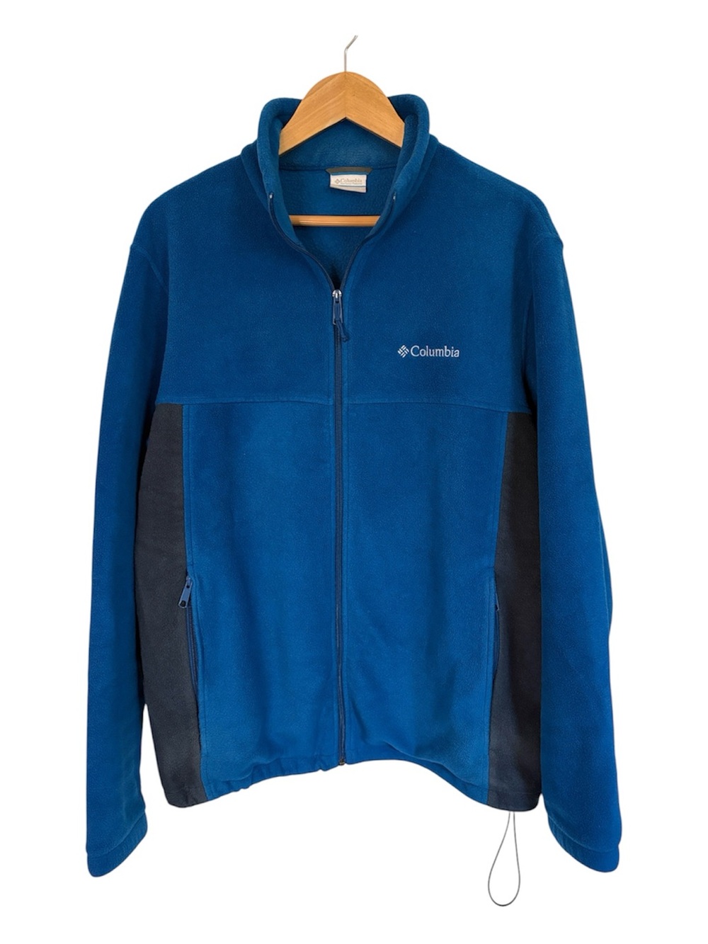 Columbia Sportswear Flattop Mountain Full Zip Fleece Jacket Blue Size Large - Picture 1 of 11
